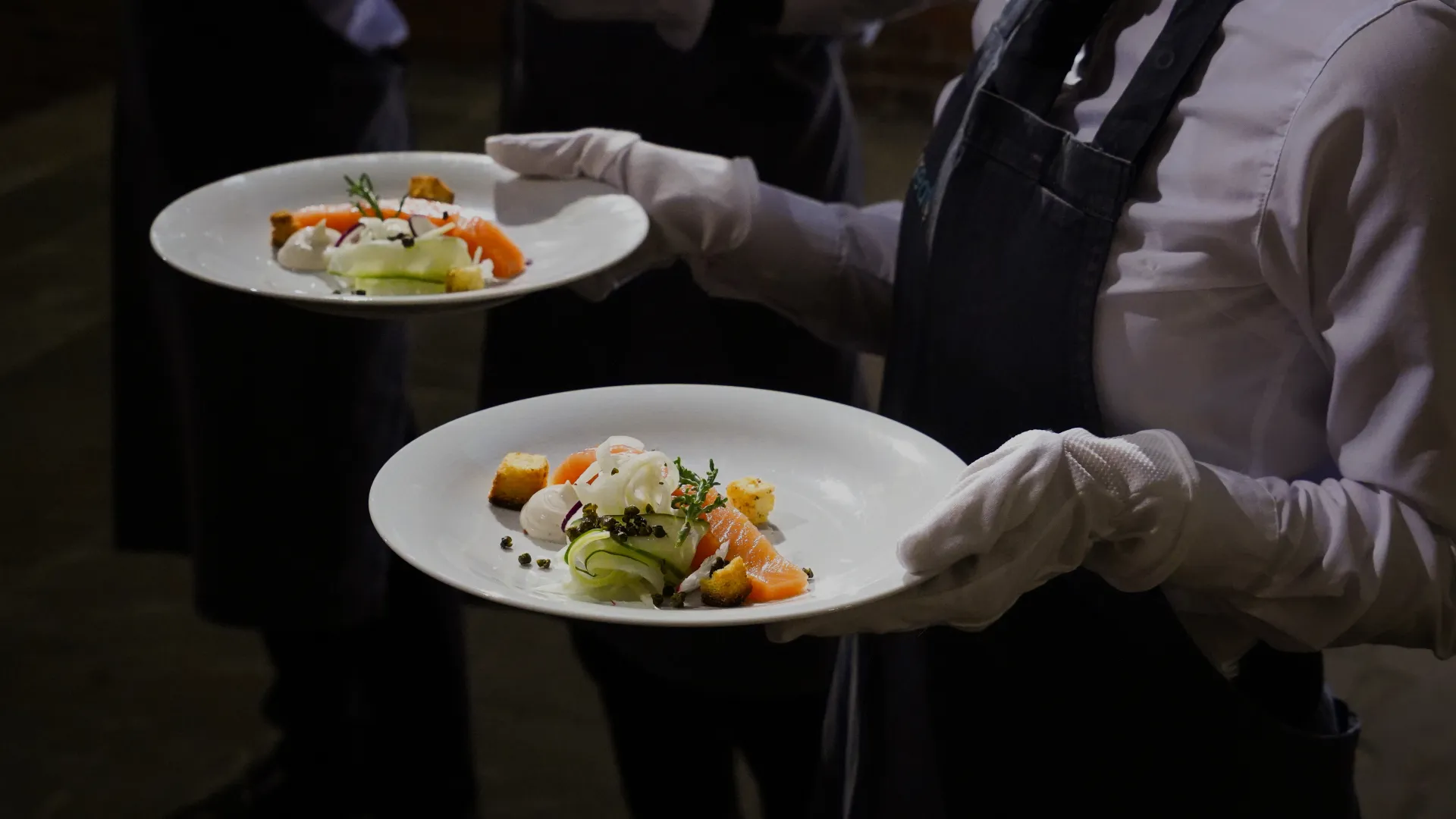 Cured Salmon Plates with Server