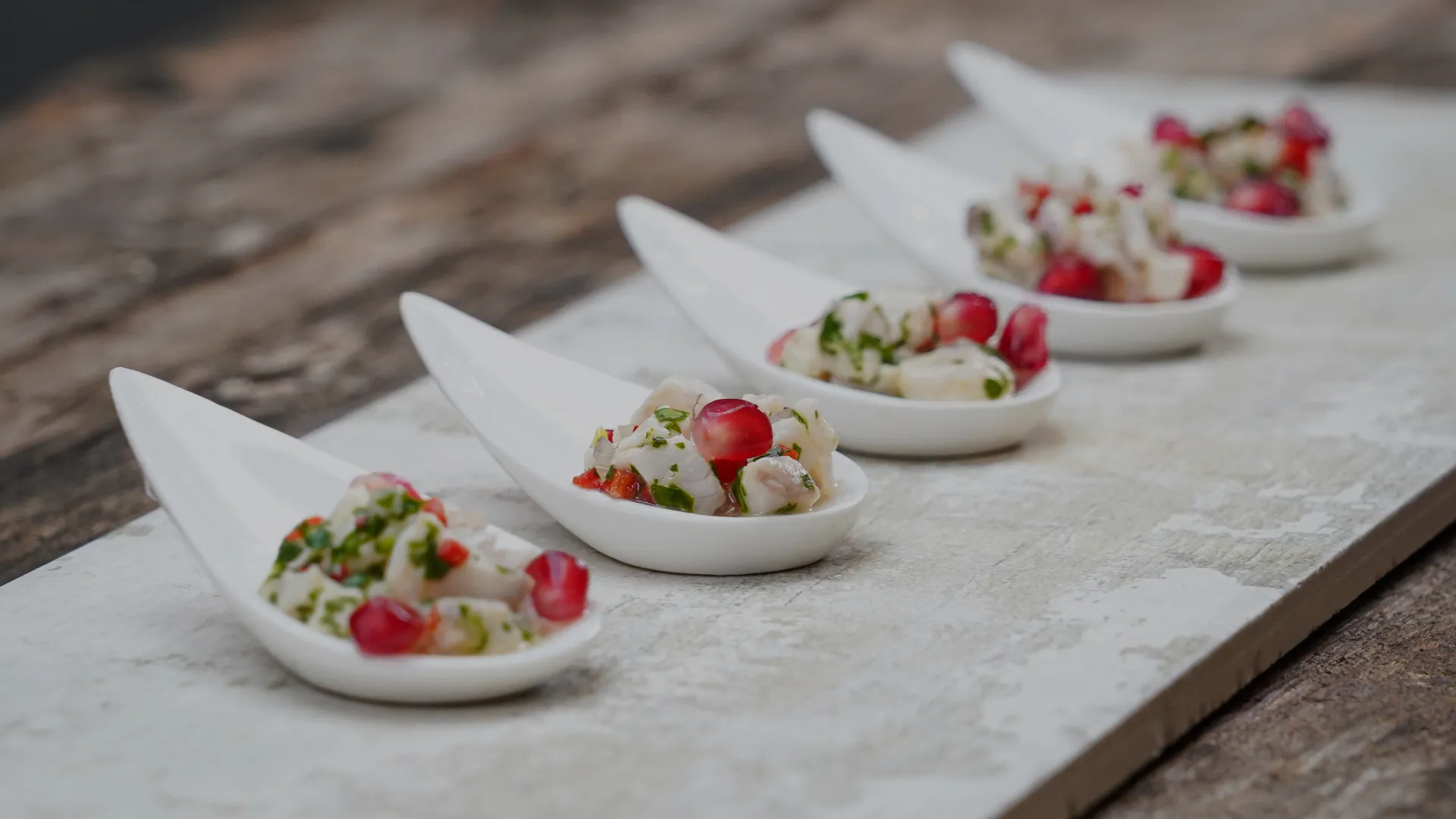 seabass ceviche canape create food
